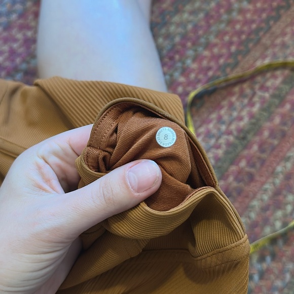 NWOT LULULEMON RIBBED HIGH RISE YOGA BIKE SHORTS - Picture 5 of 7